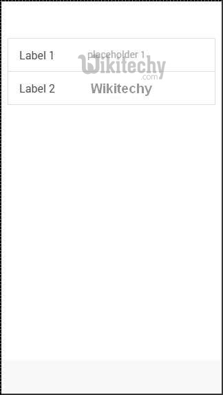  ionic input label
